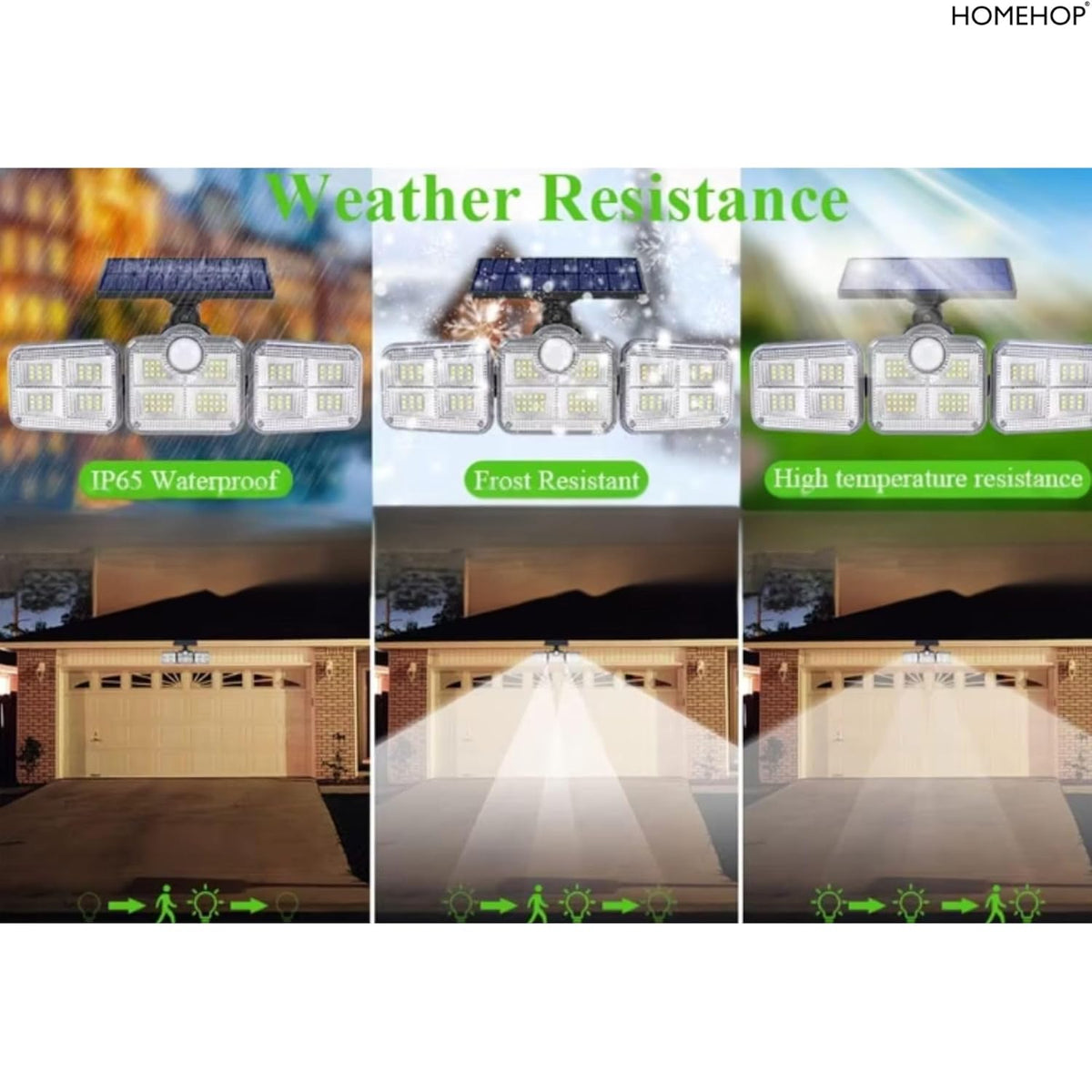 Solar Wall Lights Outdoor Home Waterproof Compound Wall Motion Sensor Garden Lamp for Driveway, Patio, Porch and Courtyard